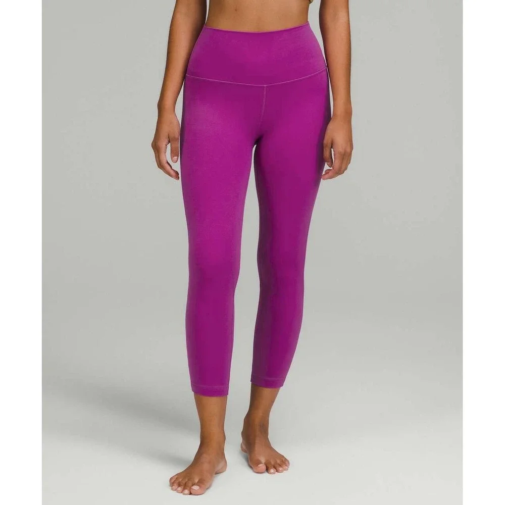 2PC- Lululemon Hotty Hot High-Rise Skirt Black +Align High-Rise Crop Legging 24
